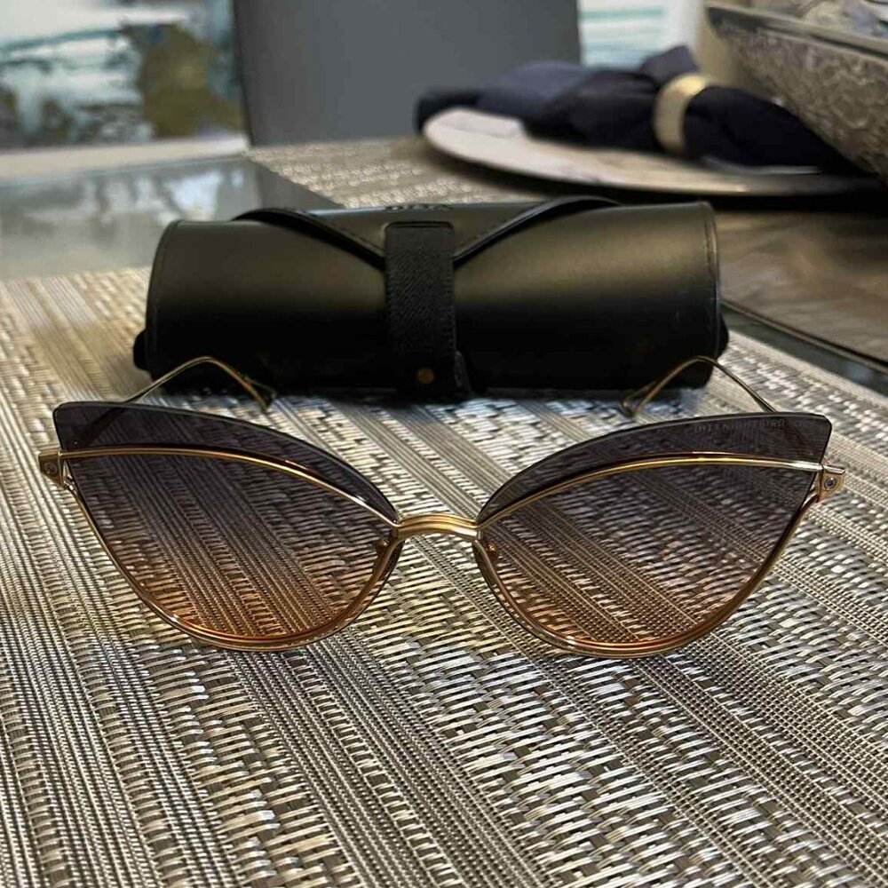 Dita Rose Gold Gradient Sunglasses